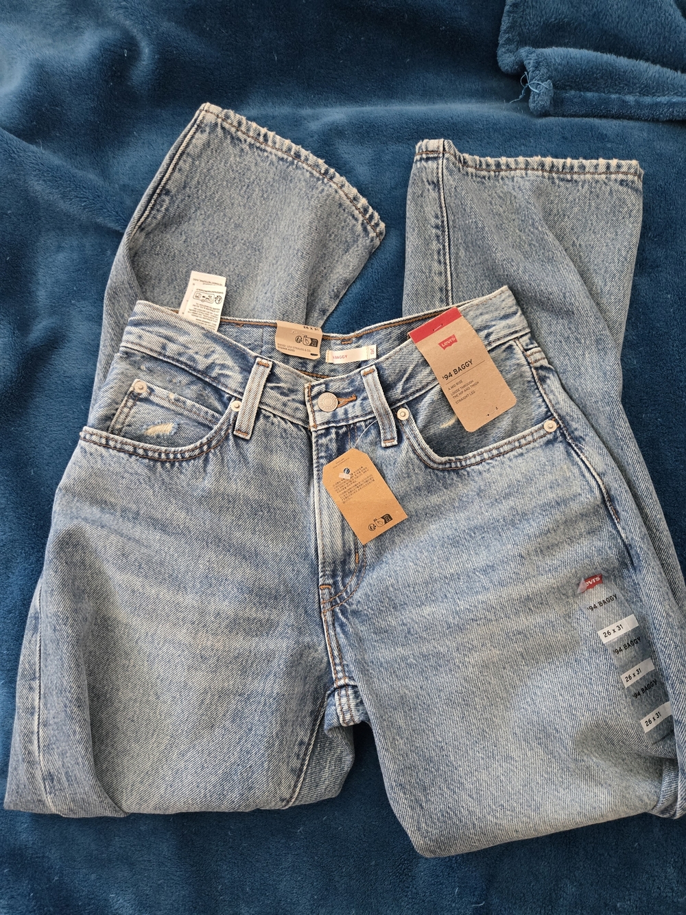 Levi's Light Blue '94 Baggy Boyfriend Jeans Size 26